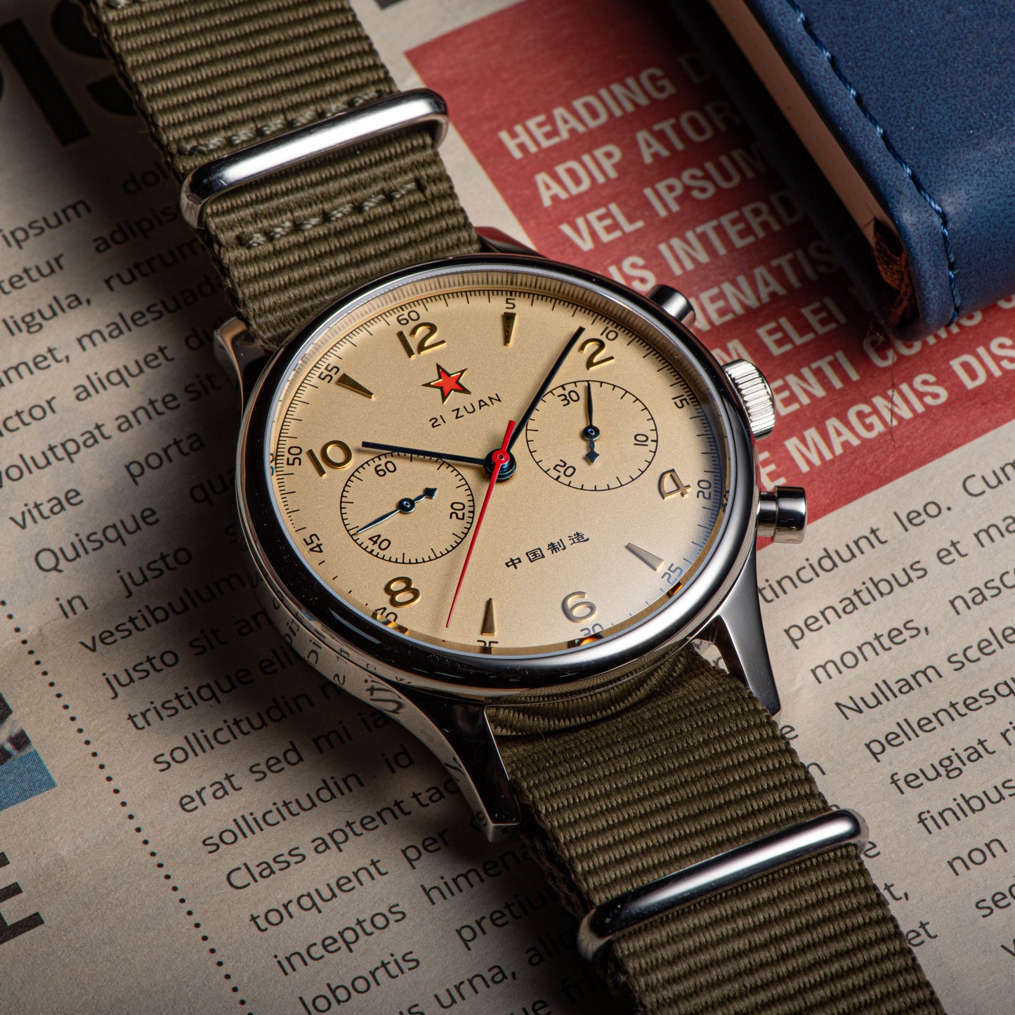 Seagull Movement Chrono Heritage SU1963S40/X 40mm 1963 Swan Neck Regulator