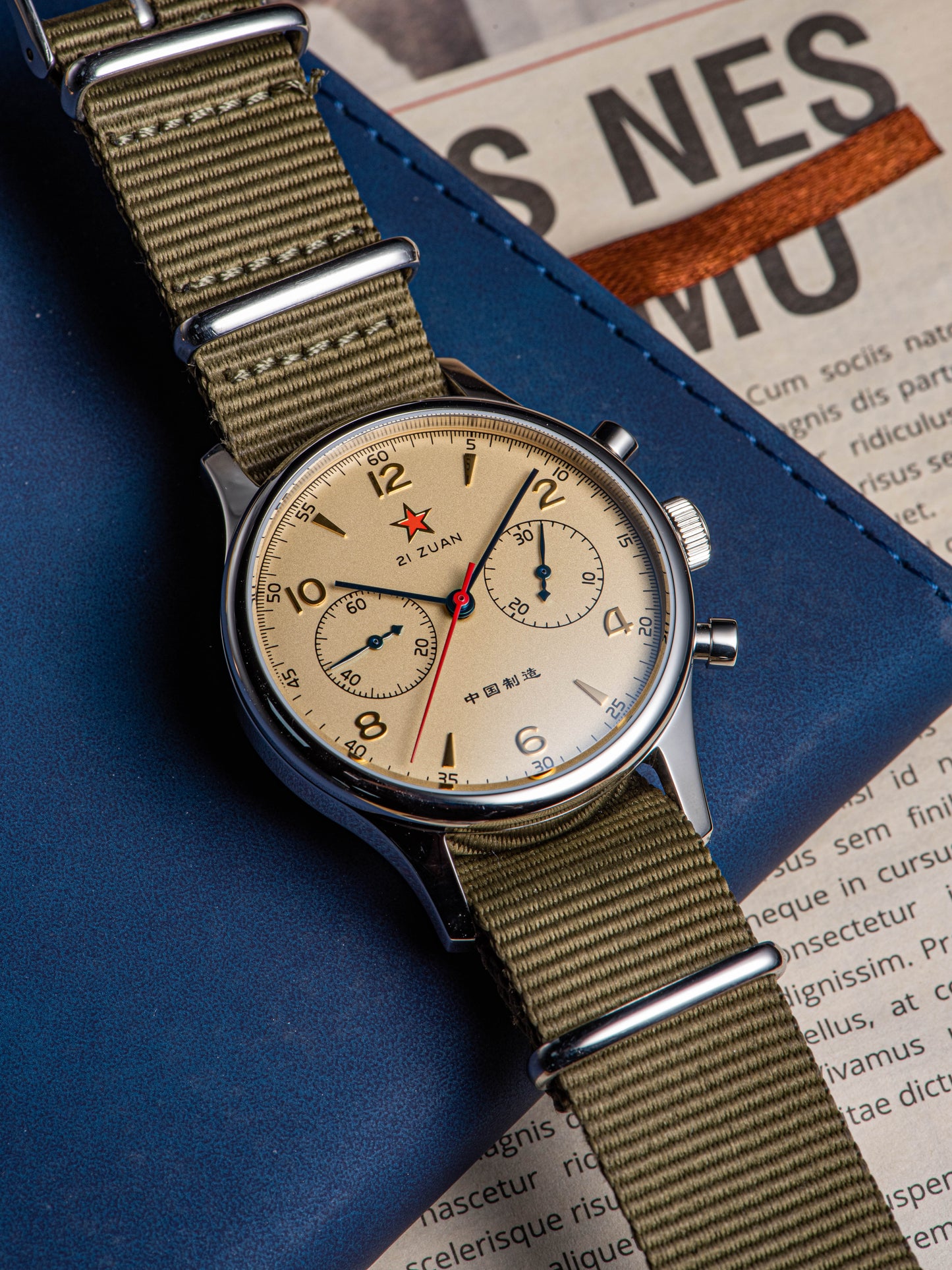 Seagull Movement Chrono Heritage SU1963S40/X 40mm 1963 Swan Neck Regulator
