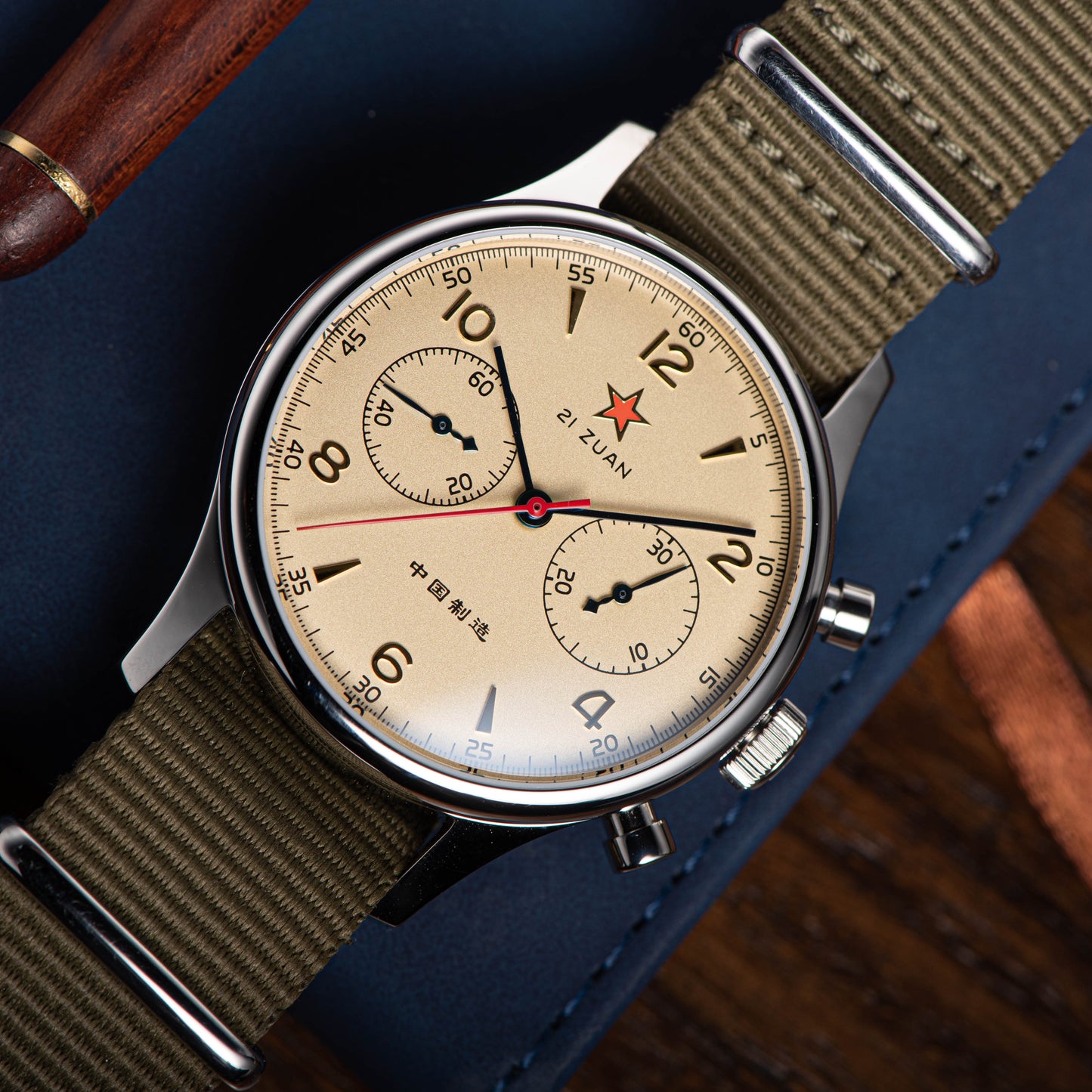 Seagull Movement Chrono Heritage SU1963S40/X 40mm 1963 Swan Neck Regulator