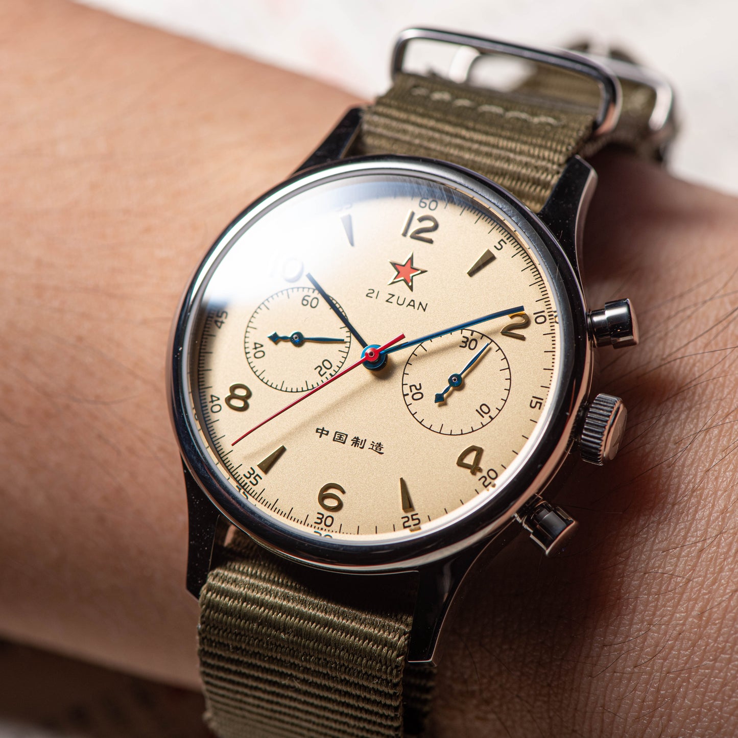 Seagull Movement Chrono Heritage SU1963S40/X 40mm 1963 Swan Neck Regulator