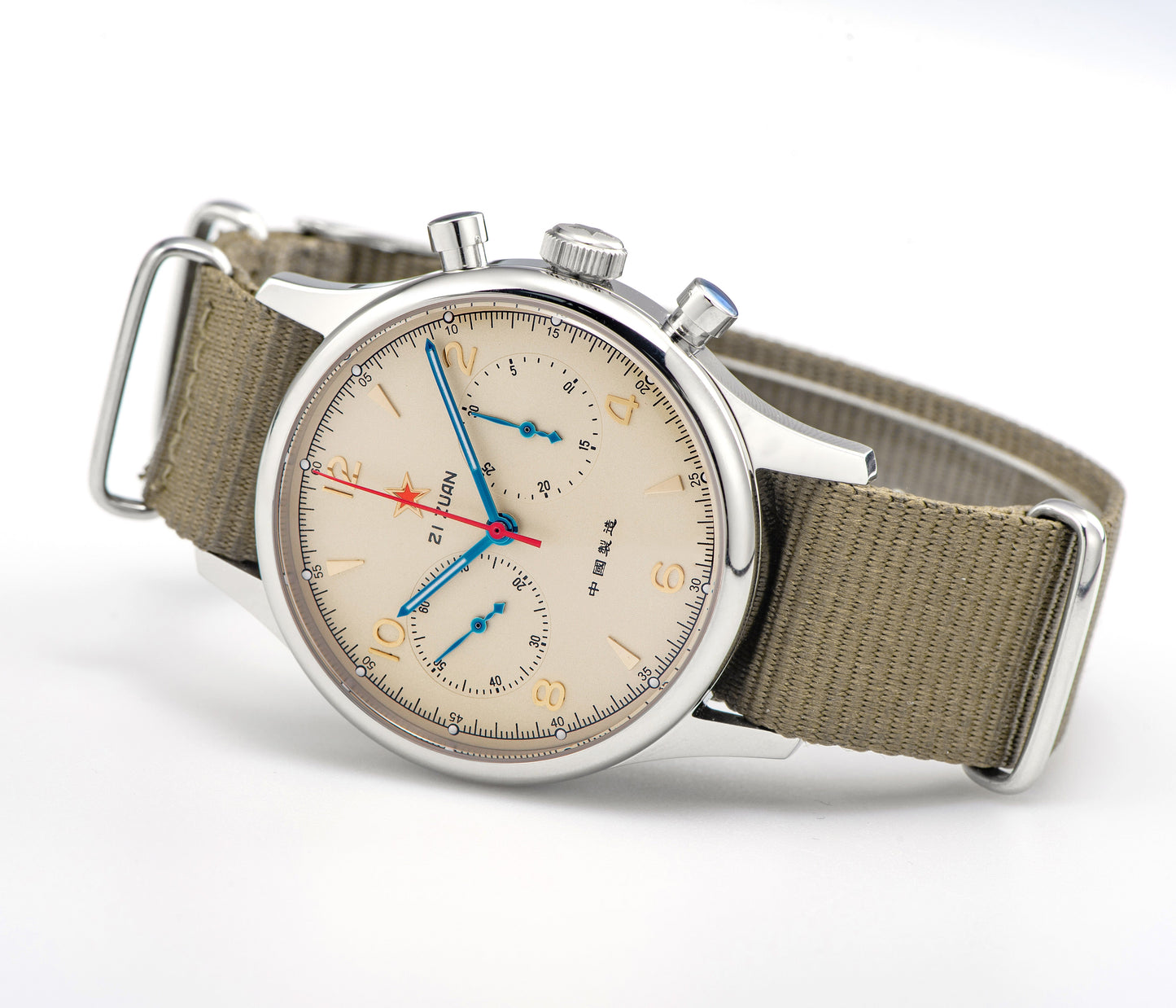 Seagull Movement Chrono Heritage SU1963S40/R 40mm 1963 Red Chronograph